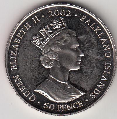 Beschrijving: 50 Pence GOLDEN JUBILEE SCEPTER